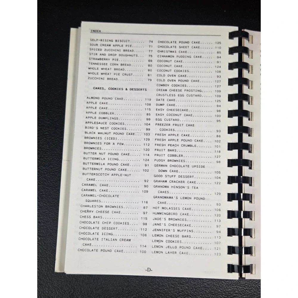 Unity Associate Reformed Presbyterian Church Cookbook Lancaster, SC‎ 1991 Spiral